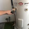 Emergency hot water install